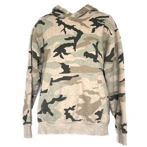 TNA Aritzia Camo Hoodie Size S Pullover Cotton Blend Desert Colors Soft